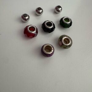 Colorful Bead Set for Jewelry Making (fits on pandora charm bracelets)